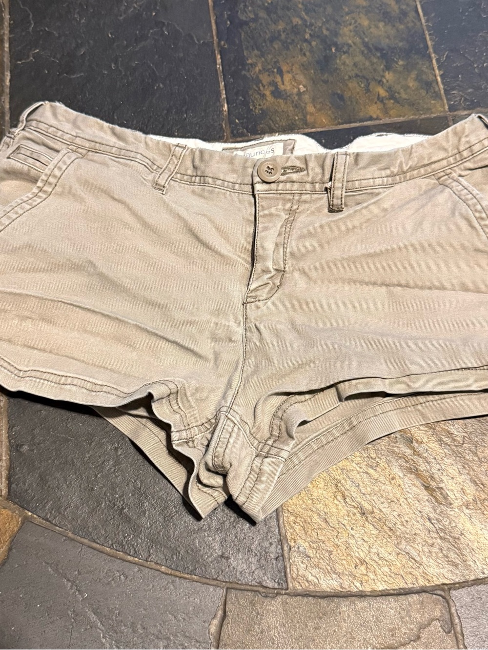 Maurices High-Waist Khaki Shorts